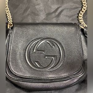 GUCCI Mini Soho Chain Crossbody Bag